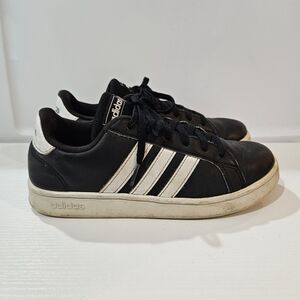 Adidas Grand Court Kids Sneakers Black/White Size 3